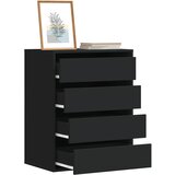  Kutna komoda s ladicama crna 60x41x76 cm od konstruiranog drva | shoptok.hr