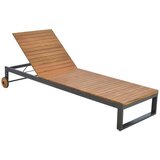 Gardenson Vrtni Ležalnik Santorin, Aluminij, Masivno | Shoptok.si