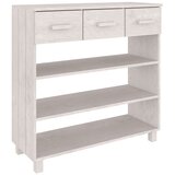 Maison Chic Konzolni stol HAMAR bijeli 90 x 35 x 90 cm od masivne borovine Cijene