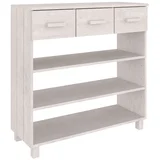 Konzolni stol HAMAR bijeli 90 x 35 x 90 cm od masivne borovine