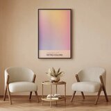  Plakat - Peaceful Drift - Delicate Pastel Shades Creating a Harmonious Whole 60x90 Crni okvir | shoptok.hr