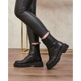 Resti Women's black openwork ankle boots with a flat heel Rolika - Footwear | ePonuda.com