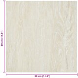  Samoljepljive Pločice za Pod 30,5 x 30,5 cm 20 pcs PVC Krem | shoptok.hr
