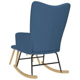  Stolica za ljuljanje od tkanine s osloncem za noge plava | Eponuda.com