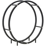 vidaXL stalak za drva za ogrjev crni 70 x 20 x 70 cm čelični | shoptok.hr