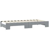  Dnevni krevet na razvlačenje svjetlosivi 80 x 200 cm od tkanine | shoptok.hr