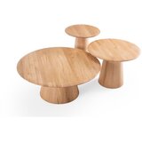 Gazzda Okrugao stolić za kavu od punog hrasta u prirodnoj boji ø 80 cm Mushroom – | shoptok.hr