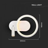  LED Zidna Svetiljka LED/14W/230V 4000K bela | Eponuda.com