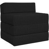 SOFA na razvlačenje Crna 200 x 70 x 15 cm Tkanina | Shoptok.si