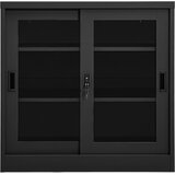 Ormarić s kliznim vratima antracit 90 x 40 x 90 cm čelični | shoptok.hr