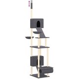  Penjalica za mačke od poda do stropa tamnosiva 277 - 303 cm | shoptok.hr