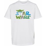 MT Kids children's t-shirt with colorful star wars logo white Cene