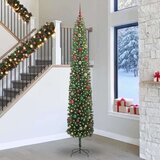 vidaXL Umestno božično drevo Zelena 300 cm PVC in Jeklo in Plastika | Shoptok.si