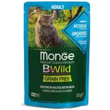 Monge cat Bwild Adult Inčuni/Zelenjava 85 g Cene