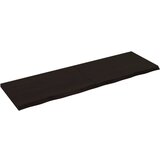 Maison Chic Stenska polica - Viseča Polica temno rjava 160x50x(2-4) cm trdna hrastovina, (21784744) Cene