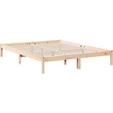 vidaXL Daljši posteljni okvir brez vzmetnice 160x220 cm trdna borovina | Shoptok.si