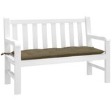 vidaXL Blazina za vrtno klop melanž taupe 120x50x7 cm blago cene