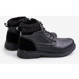 EVENTO PE1 Insulated men's boots made of eco leather black Venredia | Eponuda.ba
