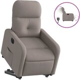  The Living Store Električni naslanjač s funkcijo vstajanja taupe blago - Električni Naslanjač S Funkcijo Vstajanja, (21502025) | Shoptok.si