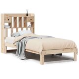 vidaXL Knjižna postelja brez vzmetnice 100x200 cm trdna borovina | Shoptok.si