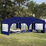 Rastezljivi šator za svadbe - šator za zabave Plava 575 x 288 x 245 cm | shoptok.hr