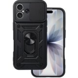 Onasi Silikonski ovitek Armor Ring z zaščito kamere za iPhone 17 - črn | Shoptok.si