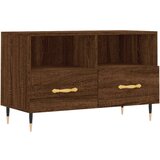 Maison Chic TV omarica - TV stojalo - Televizijska omarica rjavi hrast 80x36x50 cm inženirski les, (21699916) Cene