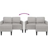SOFA 2-sjed s ležaljkom u obliku slova L oblak siva 125 cm | shoptok.hr