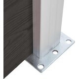 PANEL za ogradu WPC 180 x 186 cm crni | shoptok.hr