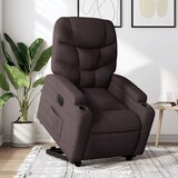 Maison Chic Električni naslanjač - Relax naslanjač s funkcijo vstajanja temno rjavo blago, (22061095) | Shoptok.si