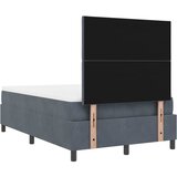  LED Box Spring Krevet Tamno siva 120 x 200 cm Baršun | shoptok.hr