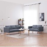 Set dvosjeda i trosjeda od tkanine tamnosivi | shoptok.hr