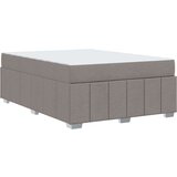  Konstrukcija postelje z vzmetnico Taupe 140 x 200 cm blago | Shoptok.si