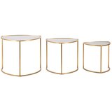 Mauro Ferretti Set od 3 trokutasta stolića za kavu cm ø60x50, ø50x45, ø40x40 cm Cijene