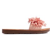 Shelvt Women's pink slippers with a flower | Shoptok.si