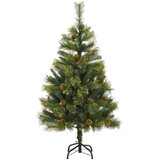 vidaXL Umjetno božićno drvce sa šarkama i šiškama 150 cm | shoptok.hr