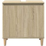 vidaXL Omarica za umivalnik sonoma hrast 58x33x60 cm inženirski les | Shoptok.si