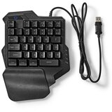 Nedis GKBDS110BK - LED RGB jednoručna gejmerska tastatura 5V | Eponuda.com