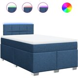  Krevet s oprugama i madracem plavi 120 x 190 cm od tkanine | shoptok.hr