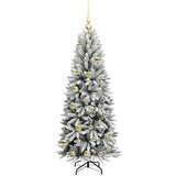 vidaXL Umestno božično drevo med 150 LED Bela 53 x 53 x 120 cm | Shoptok.si