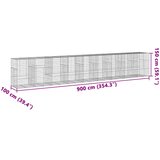  Gabionska košara s poklopcem 900x100x150 cm pocinčano željezo | shoptok.hr