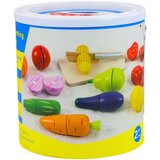  Wooden Fruit Vegetable Chopping Board Safety Knife Bucket Set 13 pcs | Shoptok.si