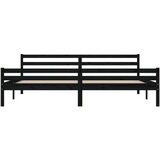  Posteljni okvir črn iz trdnega lesa 200x200 cm, (20646954) | Shoptok.si