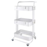 Biro time Lentyna, metalna polica za odlaganje, bela, 43x33x83cm | ePonuda.com