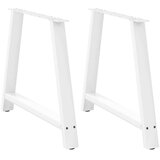  Noge za jedilno mizo v obliki črke A, 2 kosa, bele barve, 90 x (72-73) cm, jeklo, (22123808) | Shoptok.si