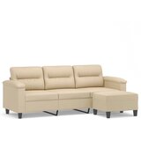  Trosjed s tabureom krem 180 cm od mikrovlakana | shoptok.hr