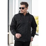 Dewberry 71189 Inside Faux Fur Mens Coat-BLACK | Shoptok.si