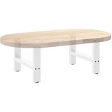  Noge za klub stolić bijele 2 kom 50 x (42-43) cm čelik | shoptok.hr