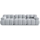 Micadoni Home Svijetlo plava baršunasta sofa 282 cm Bellis – | shoptok.hr