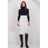 Trend Alacati Stili Ženska suknja Alc-X14982, Bela Cene